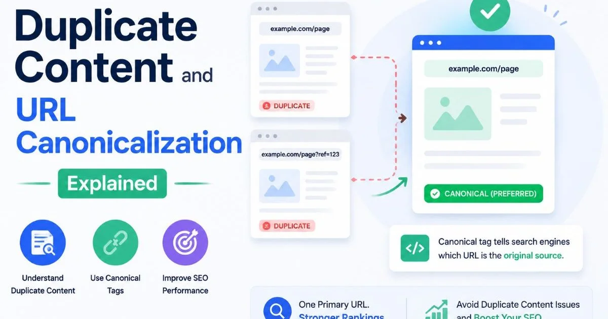 Duplicate Content and URL Canonicalization Explained