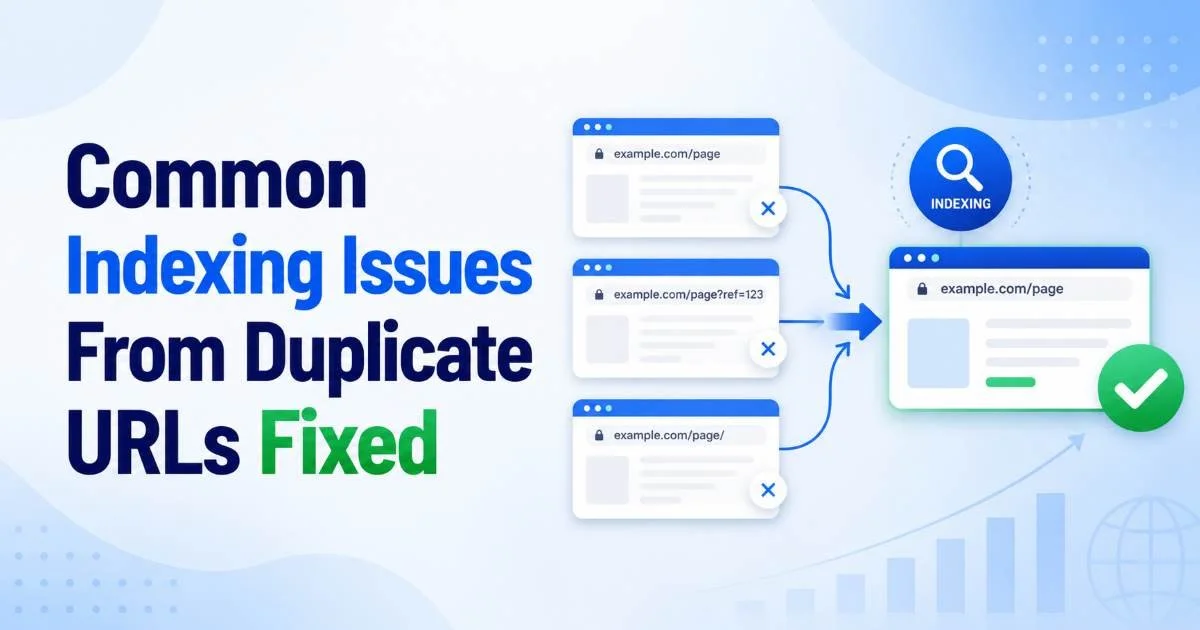 Common Indexing Issues From Duplicate URLs Fixed
